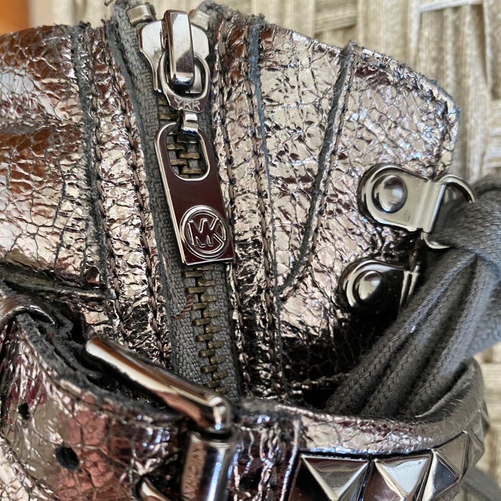 Lightly worn silver Michael Kors high tops